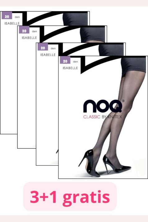 Zestaw 4 cienkich rajstop  #ISABELLE 20 den 3+1 gratis