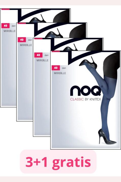 Zestaw 4 rajstop z mikrofibry #Mireille 40 den 3+1 gratis