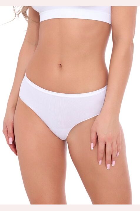 Bezszwowe figi biodrówki z klasycznym wykończeniem Adelia bianco