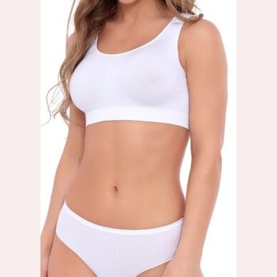Bezszwowy Tank top damski Brookie bianco