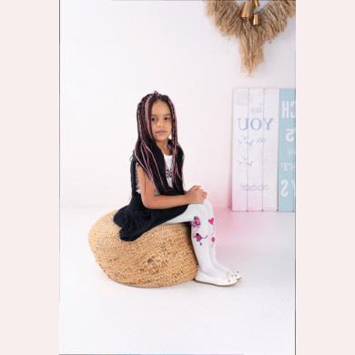 Rajstopy dziewczęce z aplikacją #BALLOONS