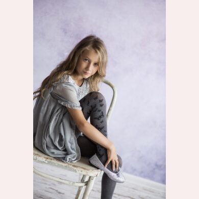 Rajstopy dziewczęce melanżowe wzór w motylki #Beauty