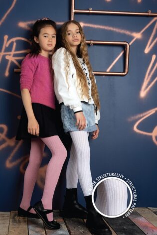 Rajstopy dziewczęce ze wzorem #Braid DR2229