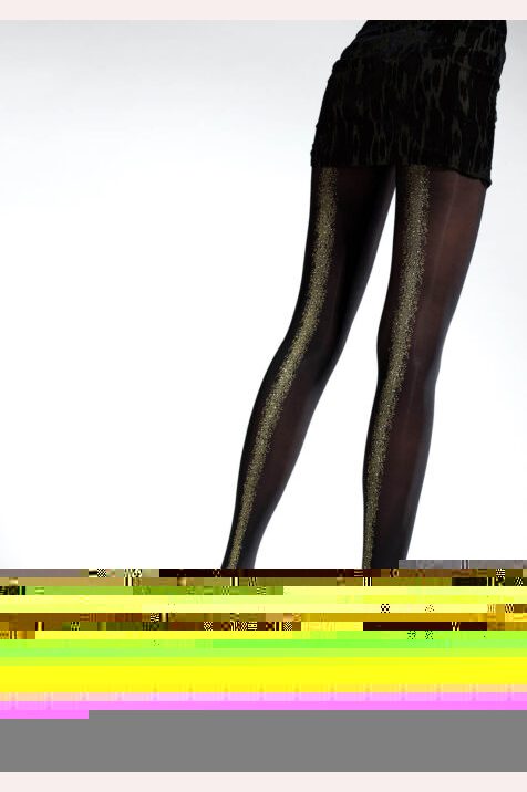 Rajstopy wzorzyste z brokatem #COMET 40 den