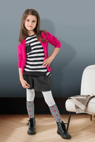 Rajstopy dziewczęce wzorzyste #CAMILA