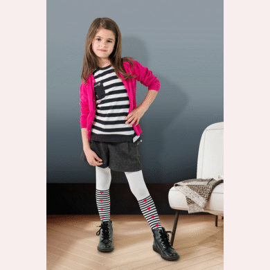 Rajstopy dziewczęce wzorzyste #CAMILA