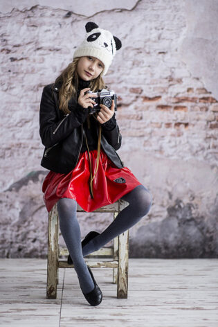 Rajstopy dziewczęce o efekcie melanżu #COLLEGE