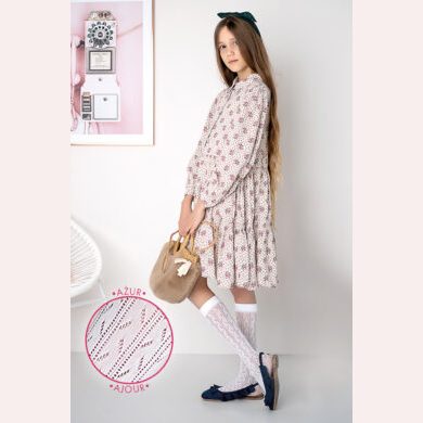 Dziewczęce podkolanówki ażurowe #MABEL