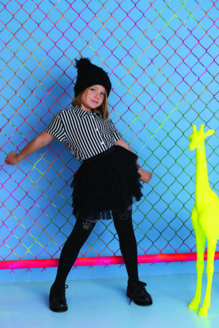 Rajstopy dziewczęce z doklejanymi dżetami #DOGGY