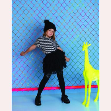 Rajstopy dziewczęce z doklejanymi dżetami #DOGGY