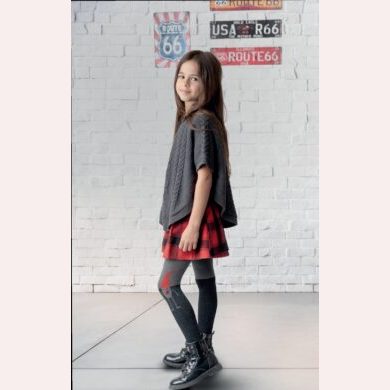 Rajstopy melanżowe z aplikacją #Dopey