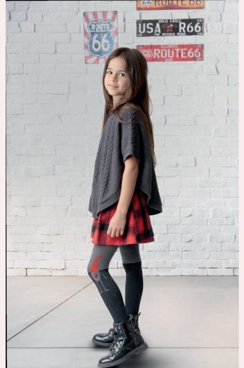 Rajstopy melanżowe z aplikacją #Dopey