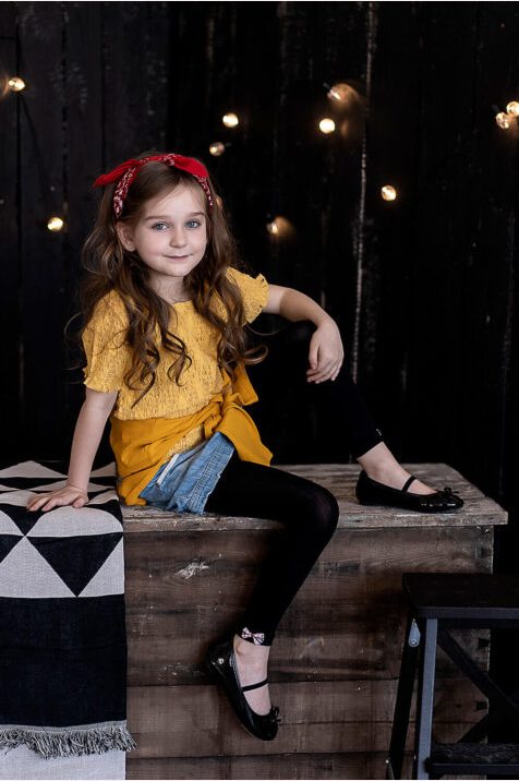 Legginsy dziewczęce z kokardką #Elena