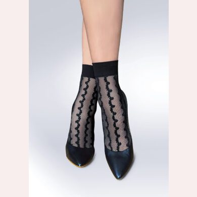 Skarpetki ze wzorem na siateczce Eden