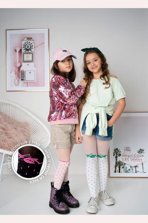 Dziewczęce rajstopy wzorzyste FRESA DR2303