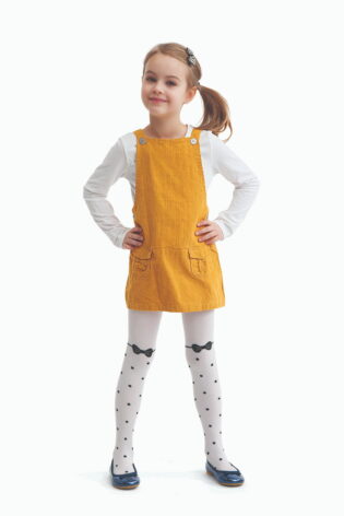 Rajstopy dziewczęce w kropki INGA