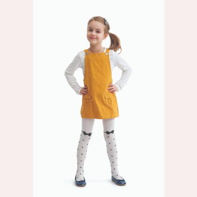 Rajstopy dziewczęce w kropki INGA