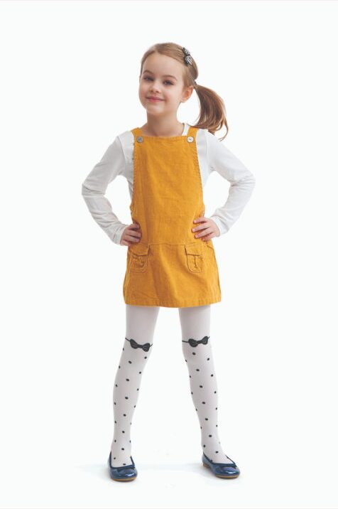 Rajstopy dziewczęce w kropki INGA