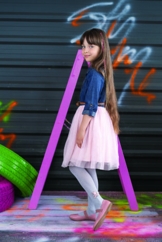 Dziecięce rajstopy z aplikacją #Julita