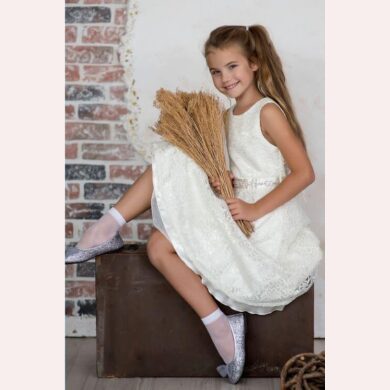 Skarpetki dziewczęce gładkie Lea