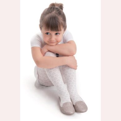 Rajstopy dziewczęce w serduszka Lovely