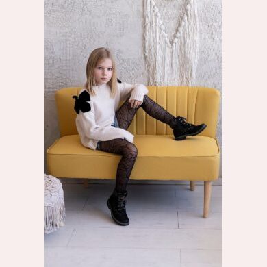 Rajstopy dziewczęce z wężowym wzorem Lucy