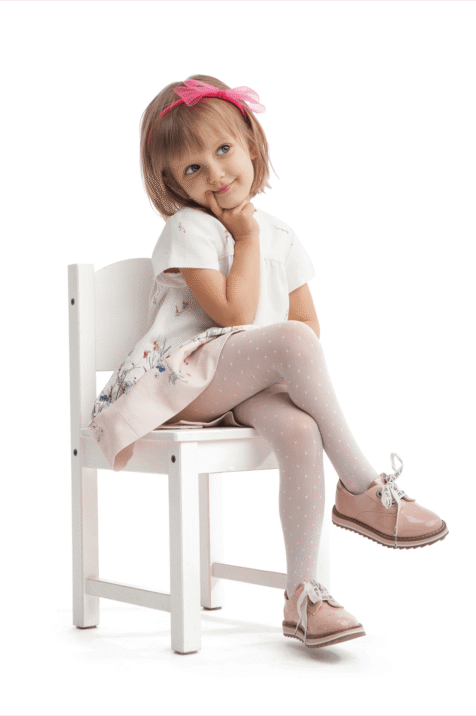 Rajstopy w kropki na siateczce Luna