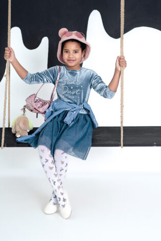 Rajstopy dziewczęce z nadrukiem motylka #Mariposa