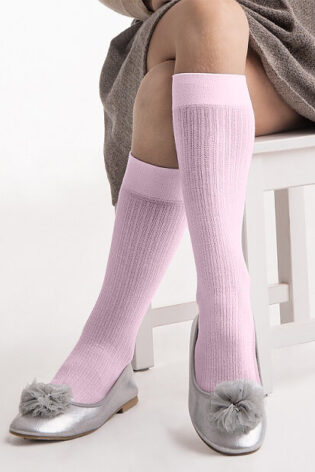 Podkolanówki dziewczęce wiskozowe w prążek Molly