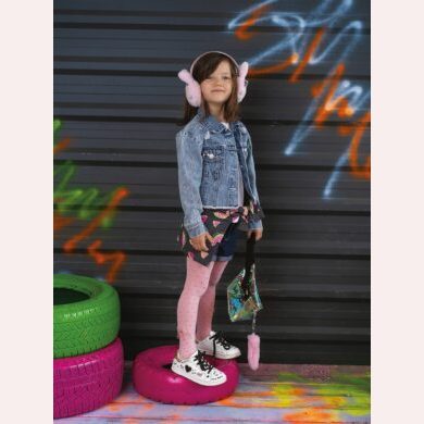 Dziecięce rajstopy wzorzyste z aplikacją DR 2123 #NUSIA JUNIOR