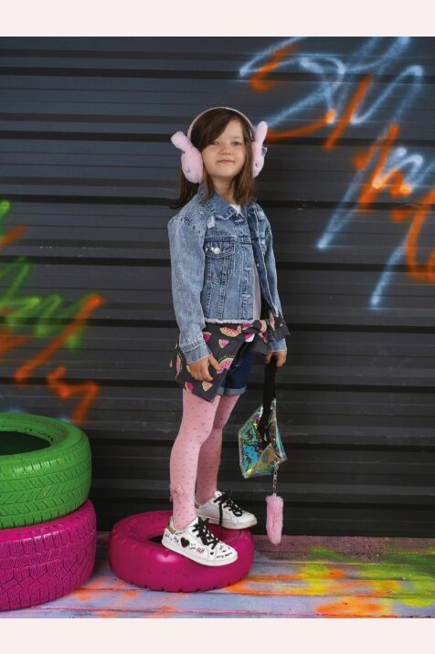 Dziecięce rajstopy wzorzyste z aplikacją DR 2123 #NUSIA JUNIOR