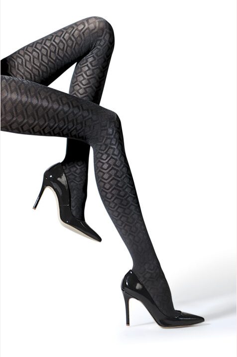 Rajstopy wzorzyste z mikrofibry Oriens