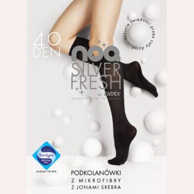 #Podkolanówki z mikrofibry FRESH SILVER P z jonami srebra