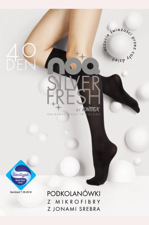 #Podkolanówki z mikrofibry FRESH SILVER P z jonami srebra