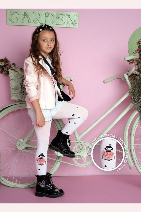 Rajstopy dziewczęce z motywem księżniczki 40 den Quinn