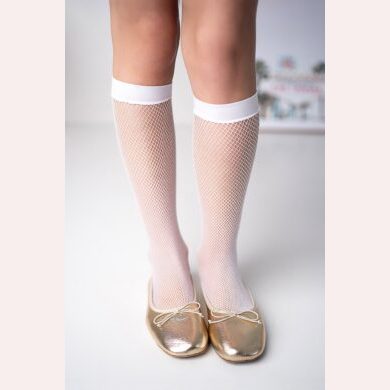 Podkolanówki kabaretki dziewczęce Raven