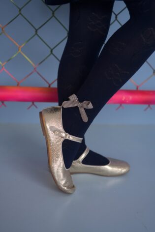 Rajstopy dziewczęce wiskozowe z doszytą kokardką Rosie