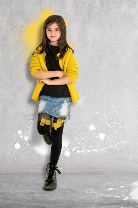 Rajstopy dziewczęce wzorzyste #Saba