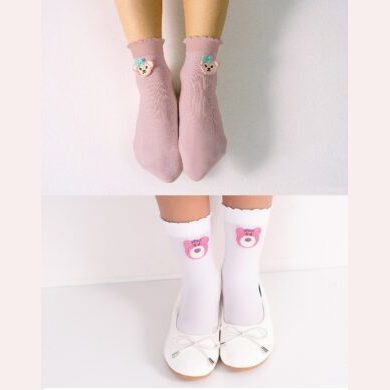 Skarpetki dziewczęce z aplikacją #TANTAN