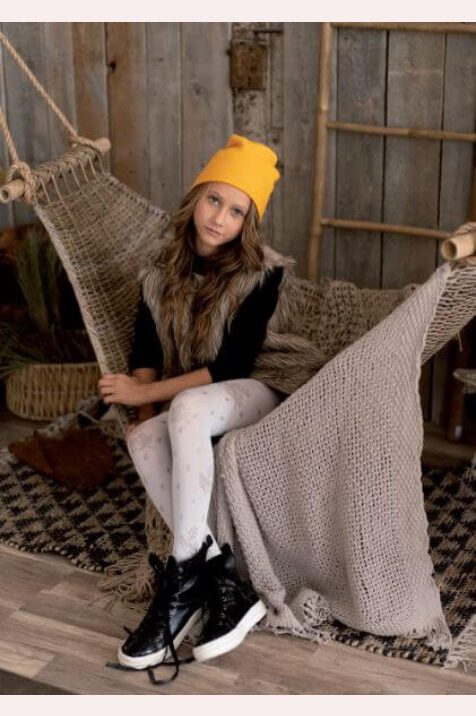 Rajstopy dziewczęce wzorzyste Autumn DR 1918