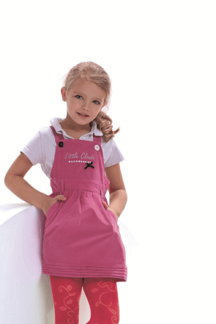 Rajstopy dziewczęce wiskozowe w kwiaty Bianka