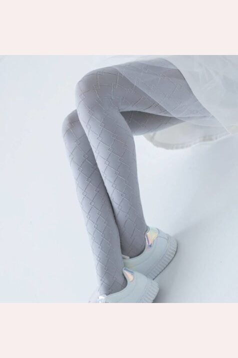 Rajstopy Dziewczęce w geometryczny wzór Geo Junior