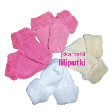 Skarpetki frotte dla niemowląt Liliputki
