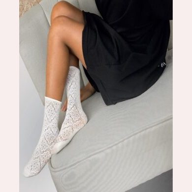Skarpetki dziewczęce ażurowe Lita
