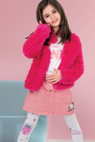 Rajstopy dziewczęce z nadrukiem #LITTLE PRINCESS