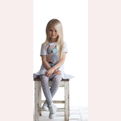 Rajstopy dziewczęce z nadrukiem PIXIE