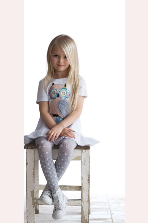 Rajstopy dziewczęce z nadrukiem PIXIE