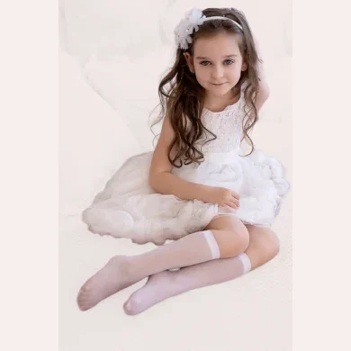 Podkolanówki dziewczęce z połyskującą nitką 20 den Emma