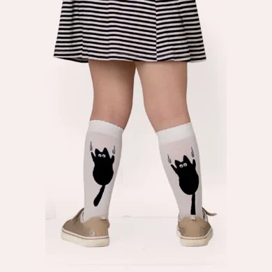 Podkolanówki dziewczęce z kotami 40 den Pufi