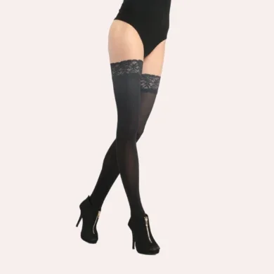 Kryjące pończochy wykonane z mikrofibry